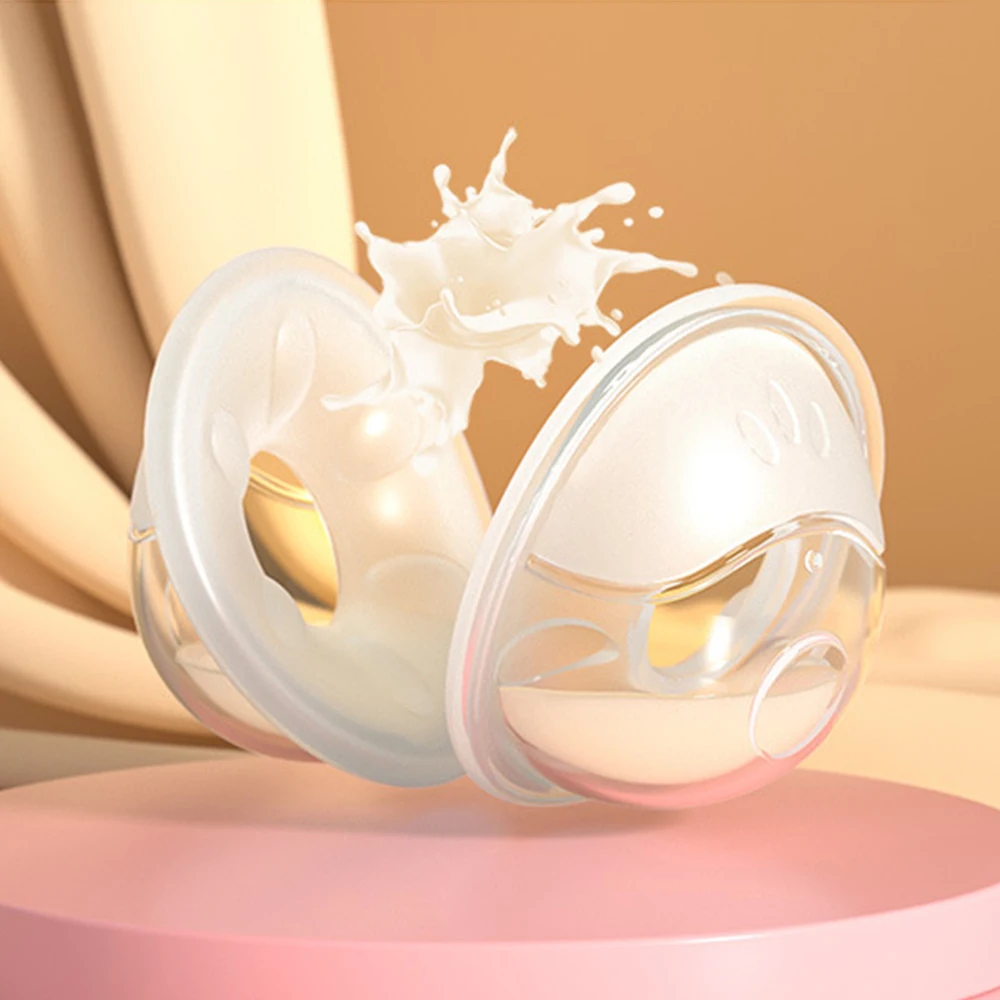 Nursing Milk Catcher Cup - Flexible Silicone Nipple Shield, Simultaneous Milk Collection While Feeding