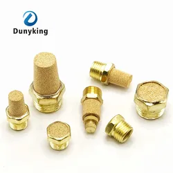 Pneumatic Muffler Copper Pagoda Muffler Solenoid Valve Muffler Air Silencers Throttling silencer 1/8