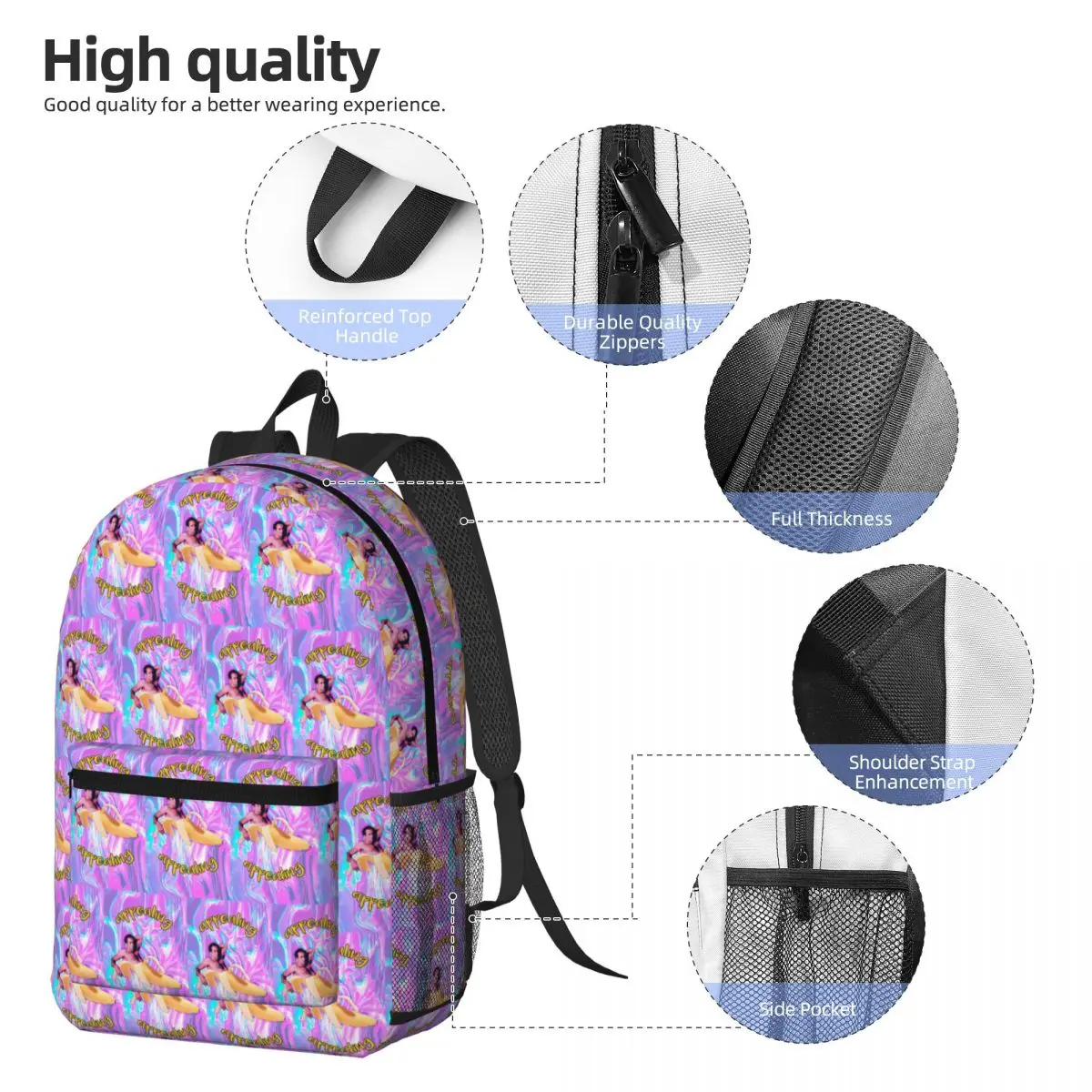Nicholas Cage Banana Appealing Backpack Daypack Large Capacity Kids BookBag School Bag Shoulder Bags for Men Women