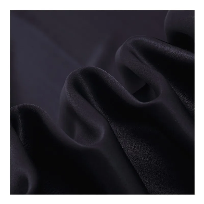 Crepe Satin plain 16/19momme 114cm width 100% silk fabric clothing pillowcase