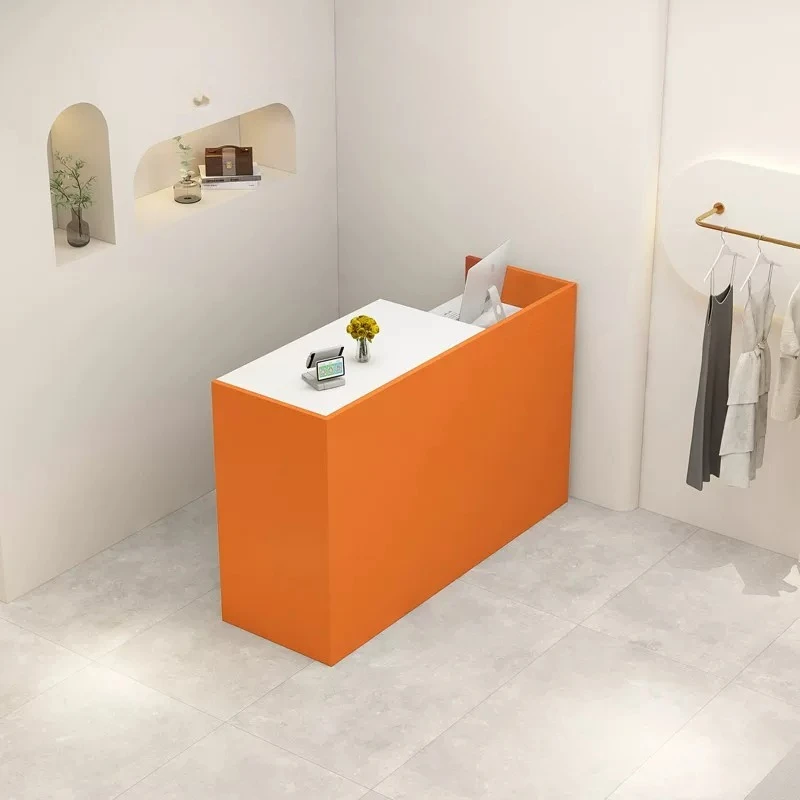 Modern Minimalist Reception Desk Hairdressing Front Work Reception Desk Elegant Counter Recepcion Mostrador Beauty Furniture
