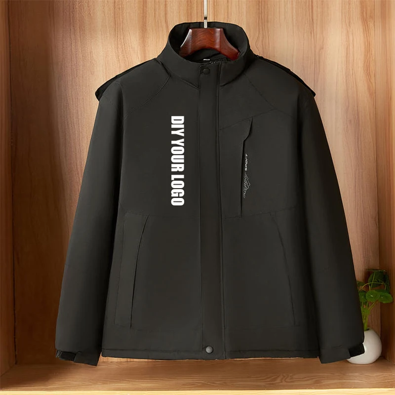 

Customized Logo Wind breaker Military Field Jackets Outerwear Winter Waterproof Coat Hoodie Men Hunting Warm Jacket LS-1819