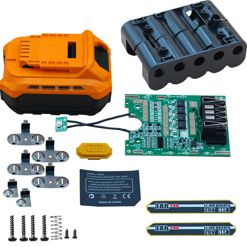 Battery Case Charging/Discharging Protection Circuit Board PCB 18V 20V Baterry Case for Dewalt DCB183 DCB200 Li-ion Battery Case