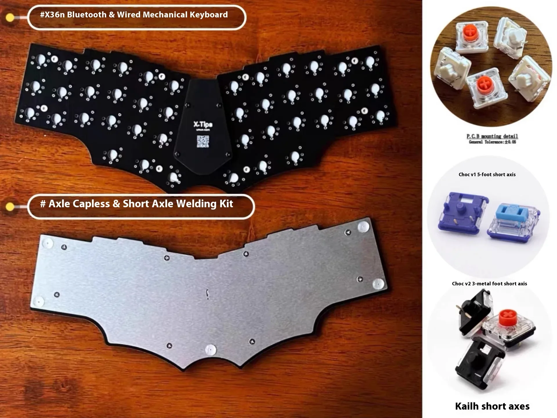 لوحة مفاتيح X36n Corne V4 تخطيط لاسلكي 42 مفتاحًا لوحة مفاتيح ميكانيكية مريحة متكاملة تدعم قارورة Qmk ملحقات ألعاب مخصصة