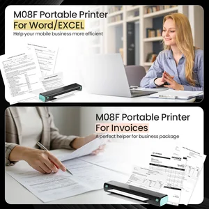 Phomemo M08F Printer Stensil Transfer Tato Nirkabel Mesin Printer Termal Transfer Tato Kompatibel dengan Smartphone & PC 10 printer pc penjualan terbaik - №