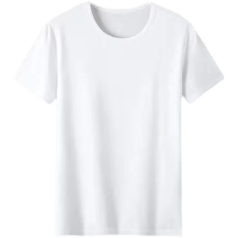 

Ice Silk ort Sve T-irt round Ne Casual Top for Middle-Aged And ly Men Summer Faion Dad Clothes Youthful Vital...