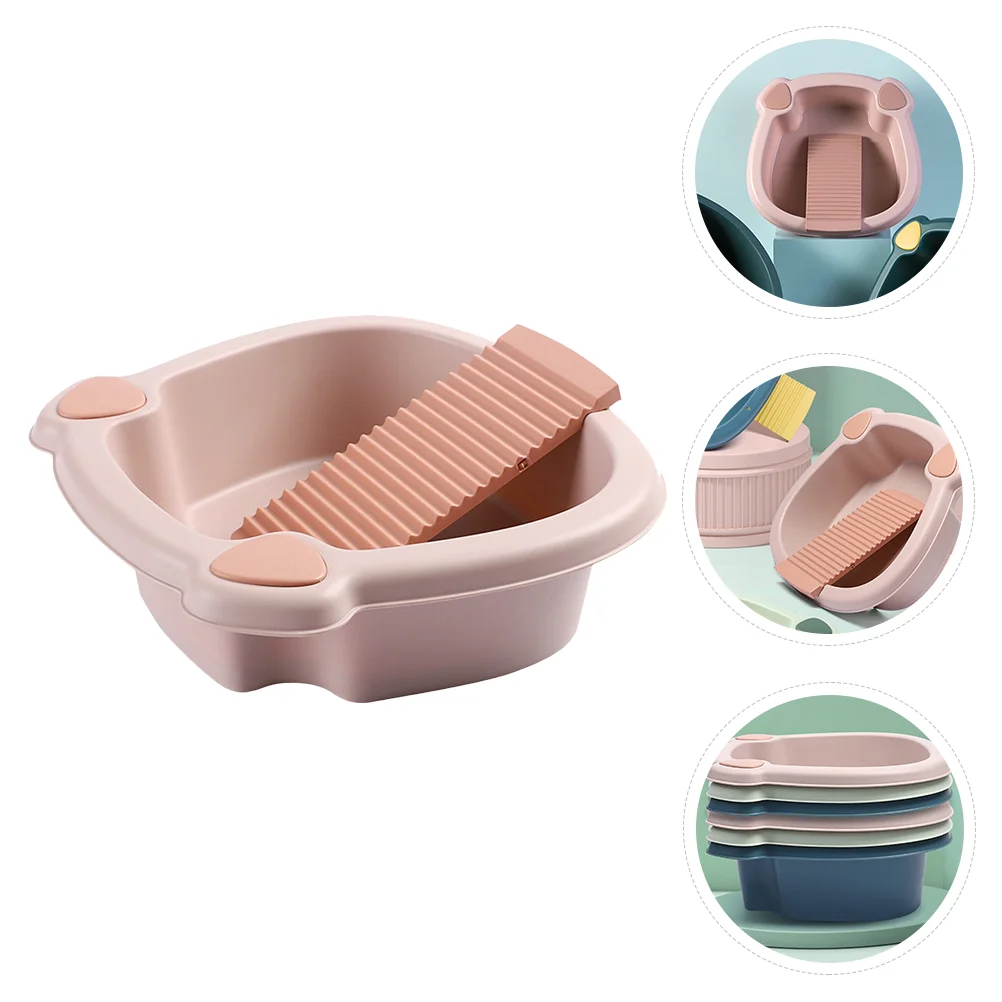 

Wash Basin Washing Board Hand Washboard Dormitory Laundry Clothes Tools for Kids