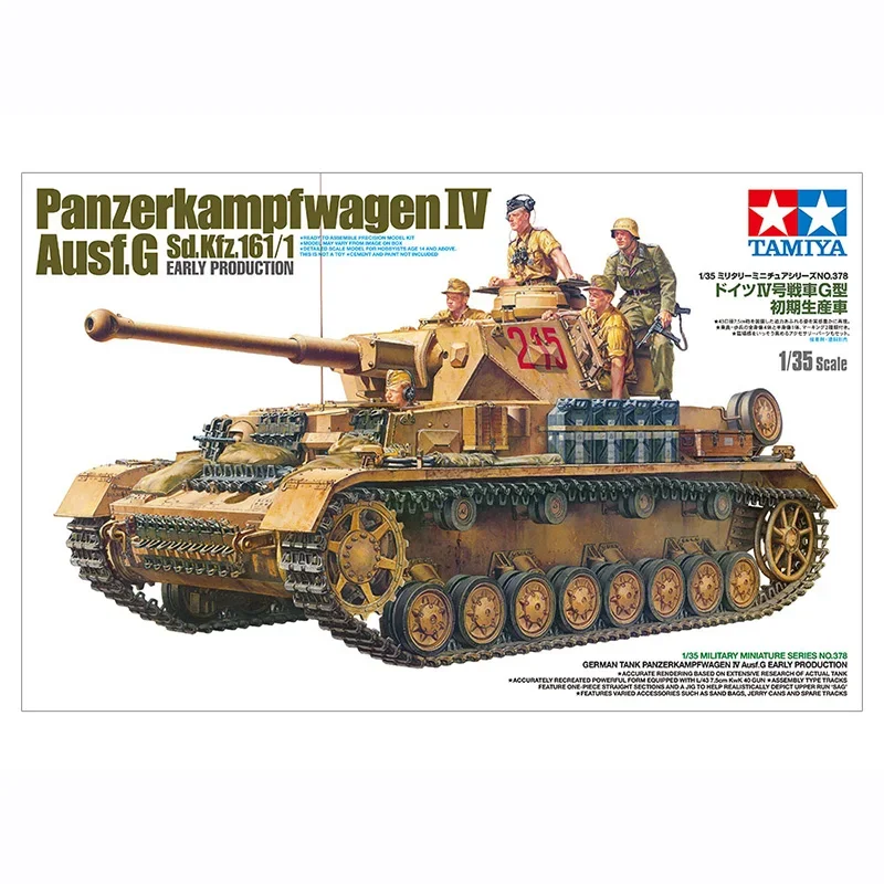 TAMIYA Assembly Model Kit 35378 Panzerkampfwagen IV Ausf. G / Sd.Kfz. 161/1  1/35