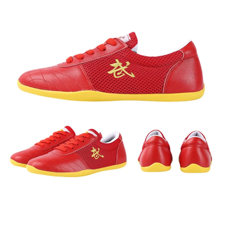 USHINE PU Bambini Kung Fu Scarpe Arti marziali cinesi Wushu Taichi Calzature per uomini Donne Bambini Taiji Scarpe da ginnastica da allenamento