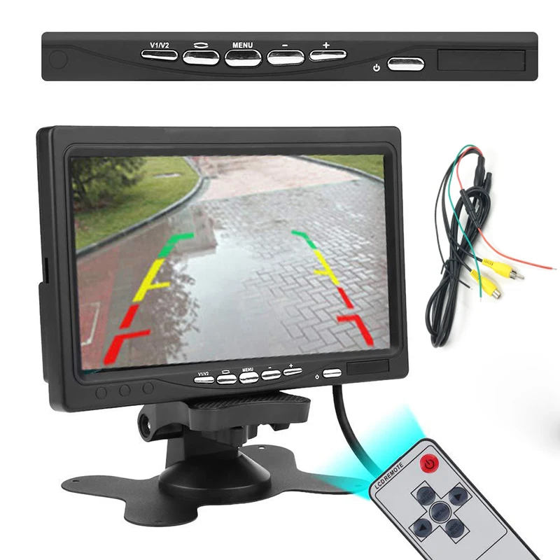 7 inch Monitor Car TFT LCD Color HD ScreenDisplay for Car CCTV Reverse Rear View Backup Camera Car Headrest Monitor