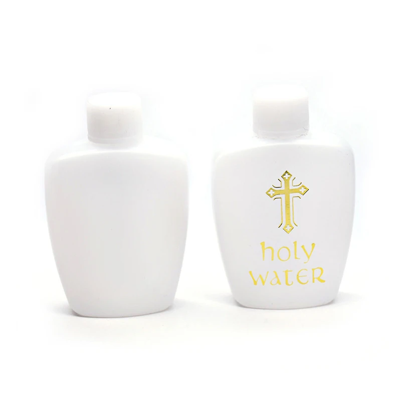 1 confezione da 60ml Creative Jesus Cross Pattern Holy Water Bottle robusto portatile durevole Prime Church Holy Water Bottle