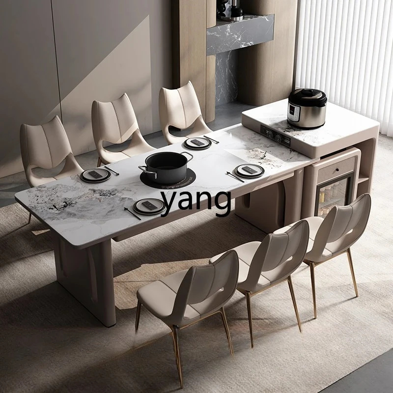 LH   rock plate island table dining table integrated home modern simple multifunctional dining table