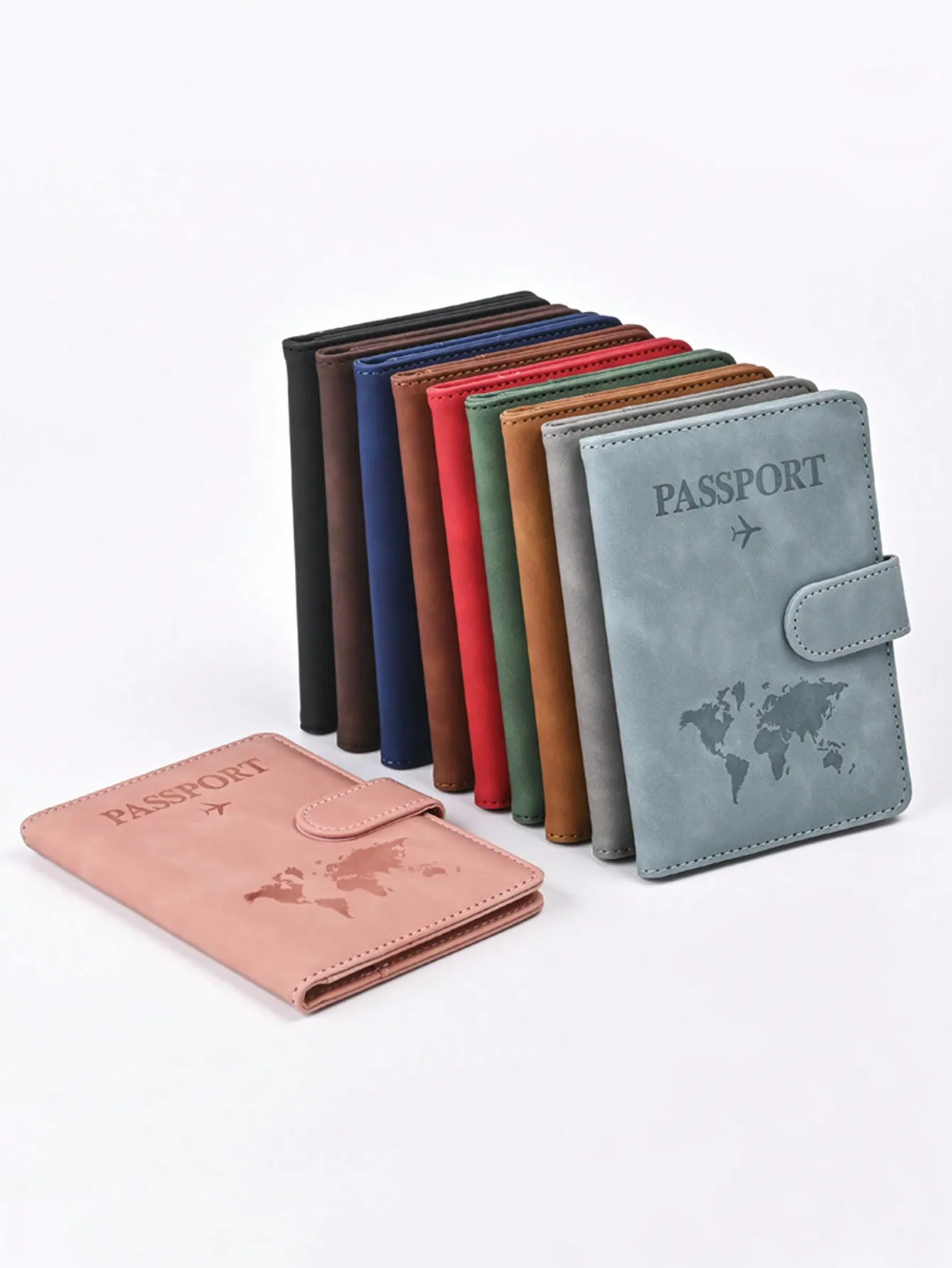 

1pc Multi-Functional RFID Blocking Color Changing PU Leather Travel Passport Holder With Map Pattern, For Business Trip & Outdoor Travel Travel Stuff Travel Organiser Travel Items Travel Wallet Passport Holder Passport Wallet Beach Vacation Bag Summer