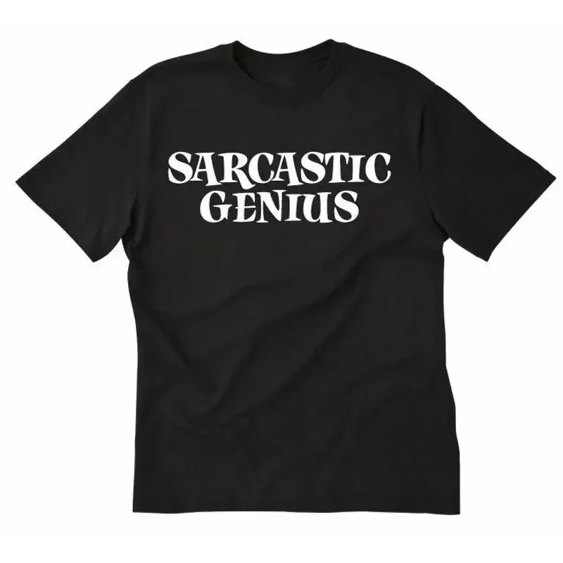 Sarcastic Genius T shirt Funny Hilarious Attitude Sarcasm