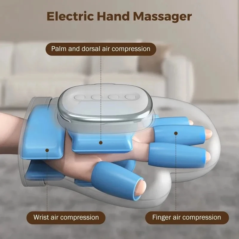 Professional Hand Massager Finger Wrist Palm Relaxation Device with Airbag Compression Kneading for Improves Hand Health image 2