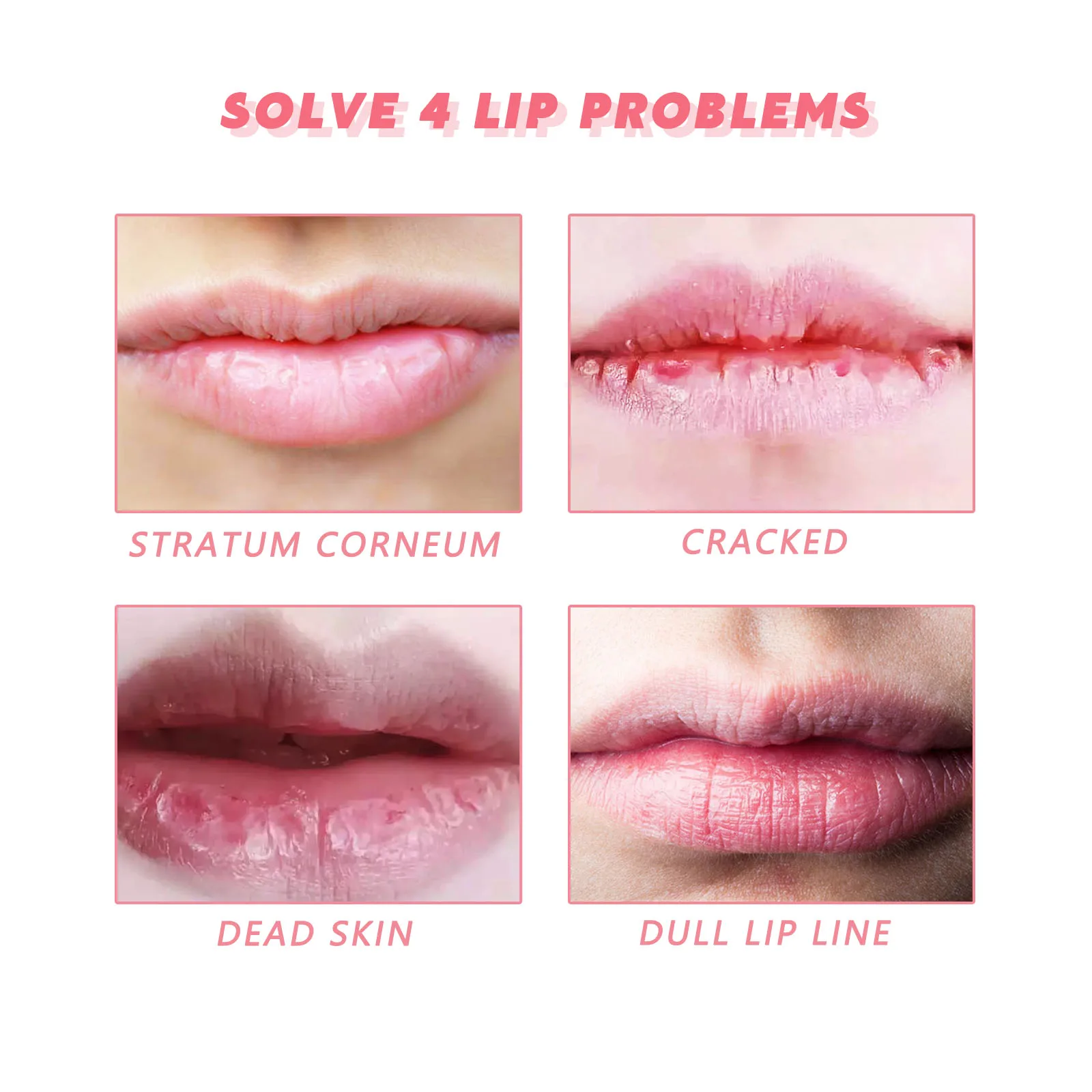 Pfirsich Lippen peeling Creme Set verblassen Lippen falten entfernen abgestorbene Haut verhindern trockene und rissige Lippen nähren und befeuchten Lippen pflege produkte