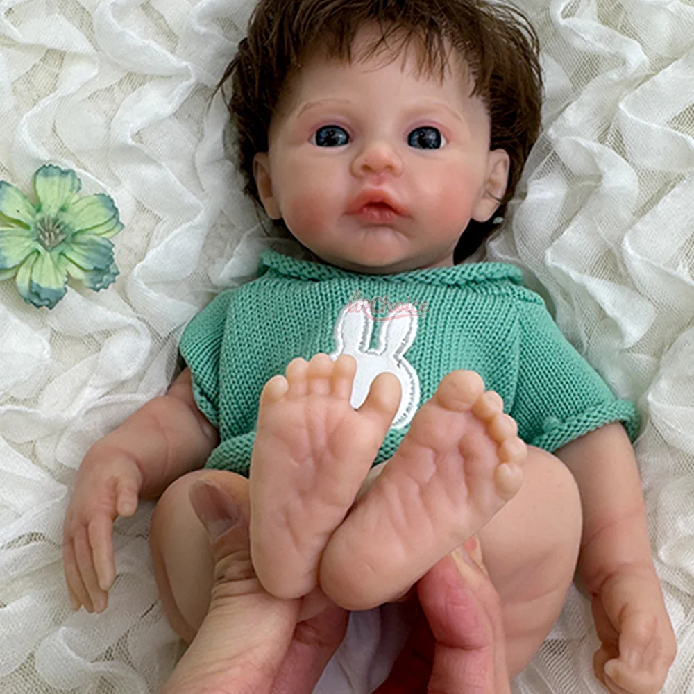 Exquisite 30Cm Lifelike Handmade Silicone Reborn Baby Girl Rooted Hair & Washable Doll For Daughter Birthday Christmas Gift