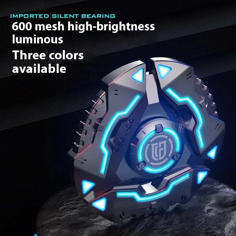 Atomic Finger Tip Gyro EDC Super langlebig leuchtende Jungen Legierung High Tech Glow Stress Relief Spielzeug Fidget Spinner