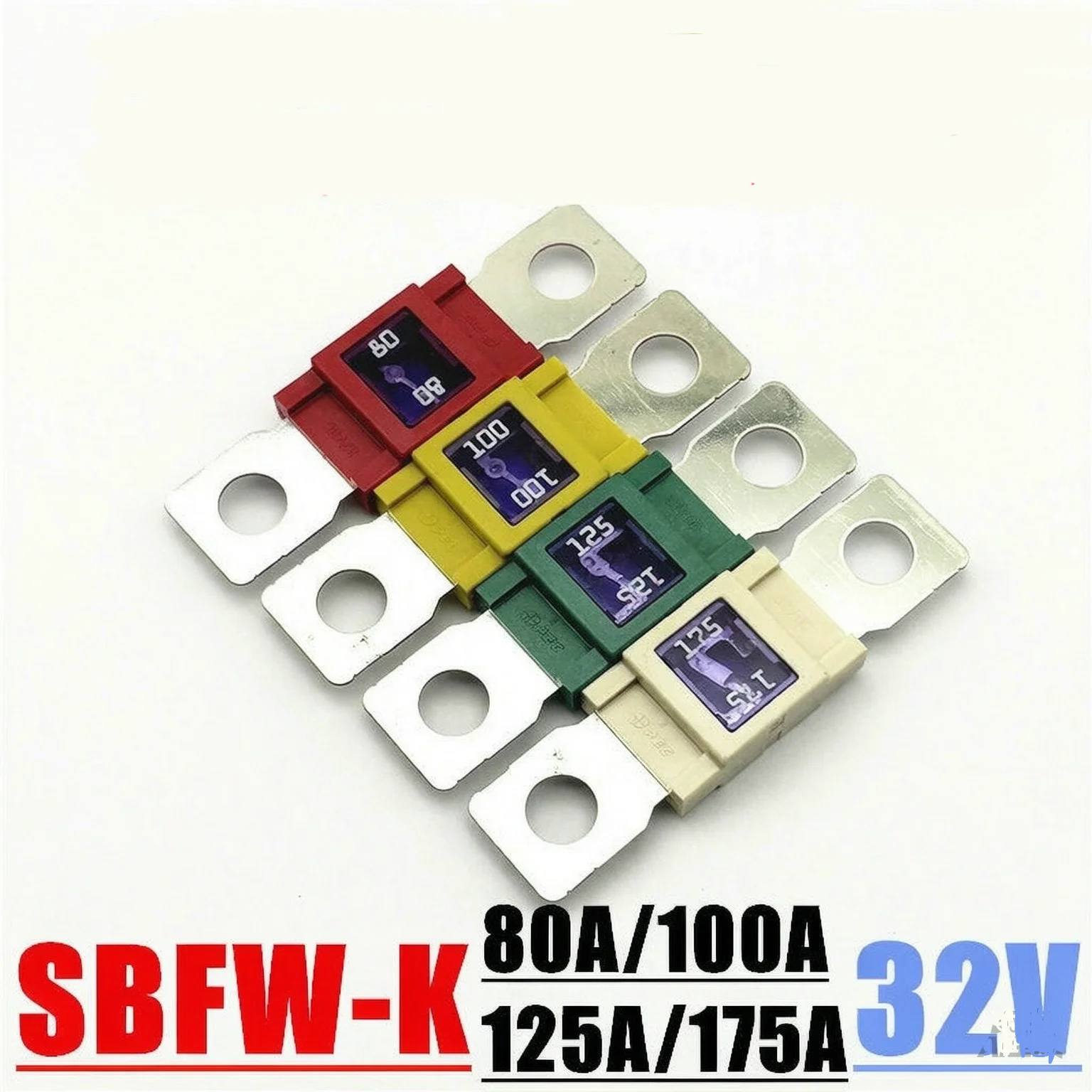 2/5/10PCS PEC Large Fuse Blades SBFW-K-3102 32V 80A 100A 125A 150A 175A 200A 250A 300A 350A
