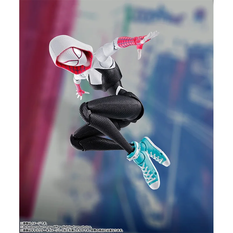 Bandai S.H.Figuarts Spider Gwen (Spider Man Across The Spider Verse) Exclusive Edition Original Action Figure Model Toy Gift