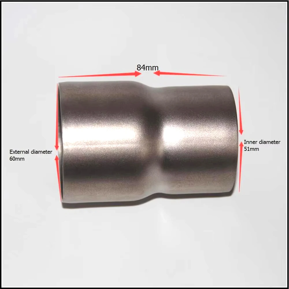 Slip-On Motorrad-Auspuff Schalldämpfer Adapter Reduzierstück Verbindungsrohr für K1 K2 K3 K4 BANDIT Universal 61mm-51mm