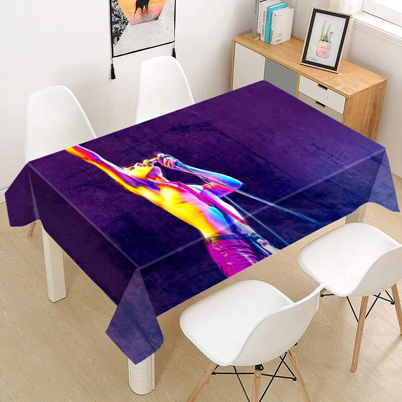 Bohemian Rhapsody Tablecloth Oxford Fabric Square/Rectangular Dust-proof Table Cover For Party Home Decor TV Covers