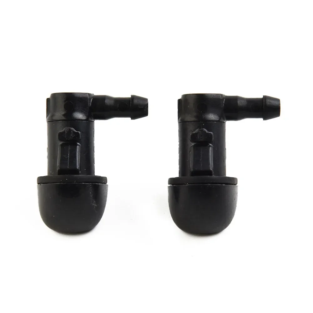 Nozzle Jet Washer Nozzle Indoor Office ABS Plastic Accessories Black Parts Replacements Windshield 2 Pcs 76810-TK8-A01