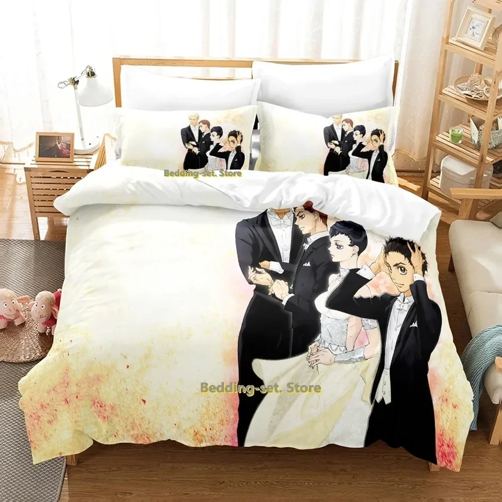 

Ballroom e Youkoso Bedding Set Single Twin Full Queen King Size Bed Set Adult Kid Bedroom Duvetcover Sets Anime Bed Sheet Set