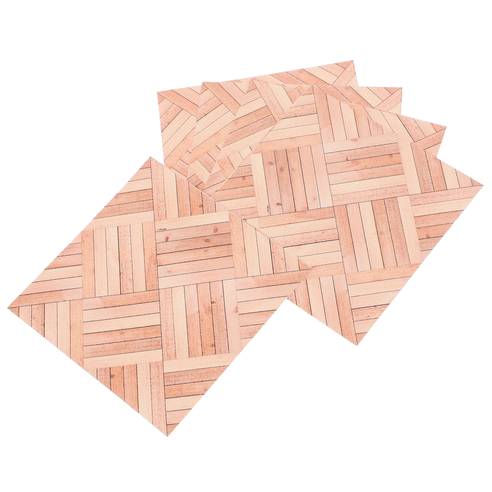 

5 Pcs Simulated Wood Grain Wall Panels Wallpaper Mini House Flooring Dollhouse Decoratiom Floorboard Floorboards Sticker