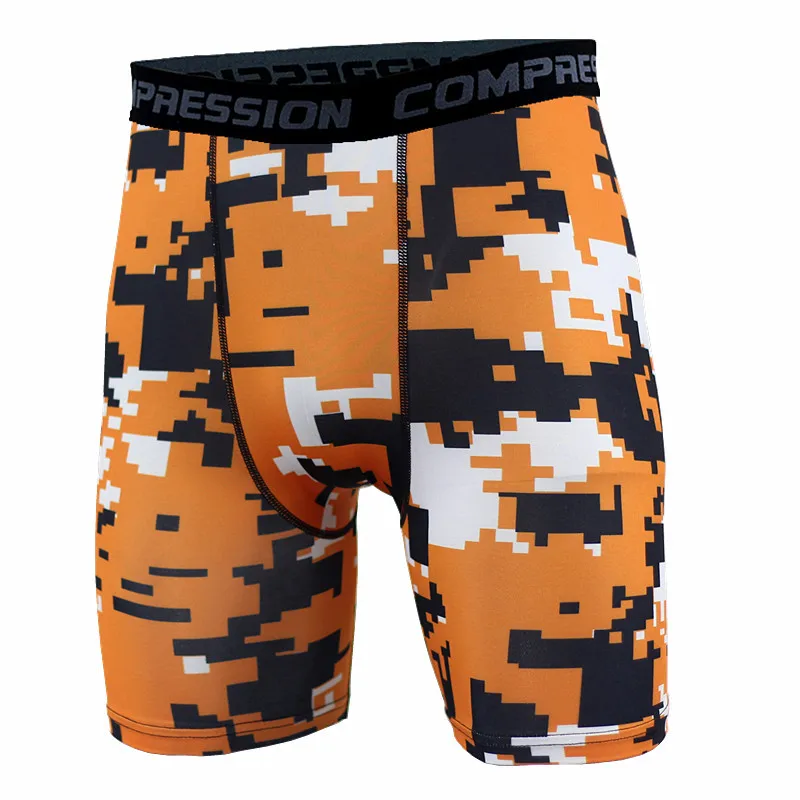 Men Sports Shorts Gym Fitness Short Compression Leggings Camouflage Shorts Men\'s Athletic Shorts Swimming Surfing Trunk