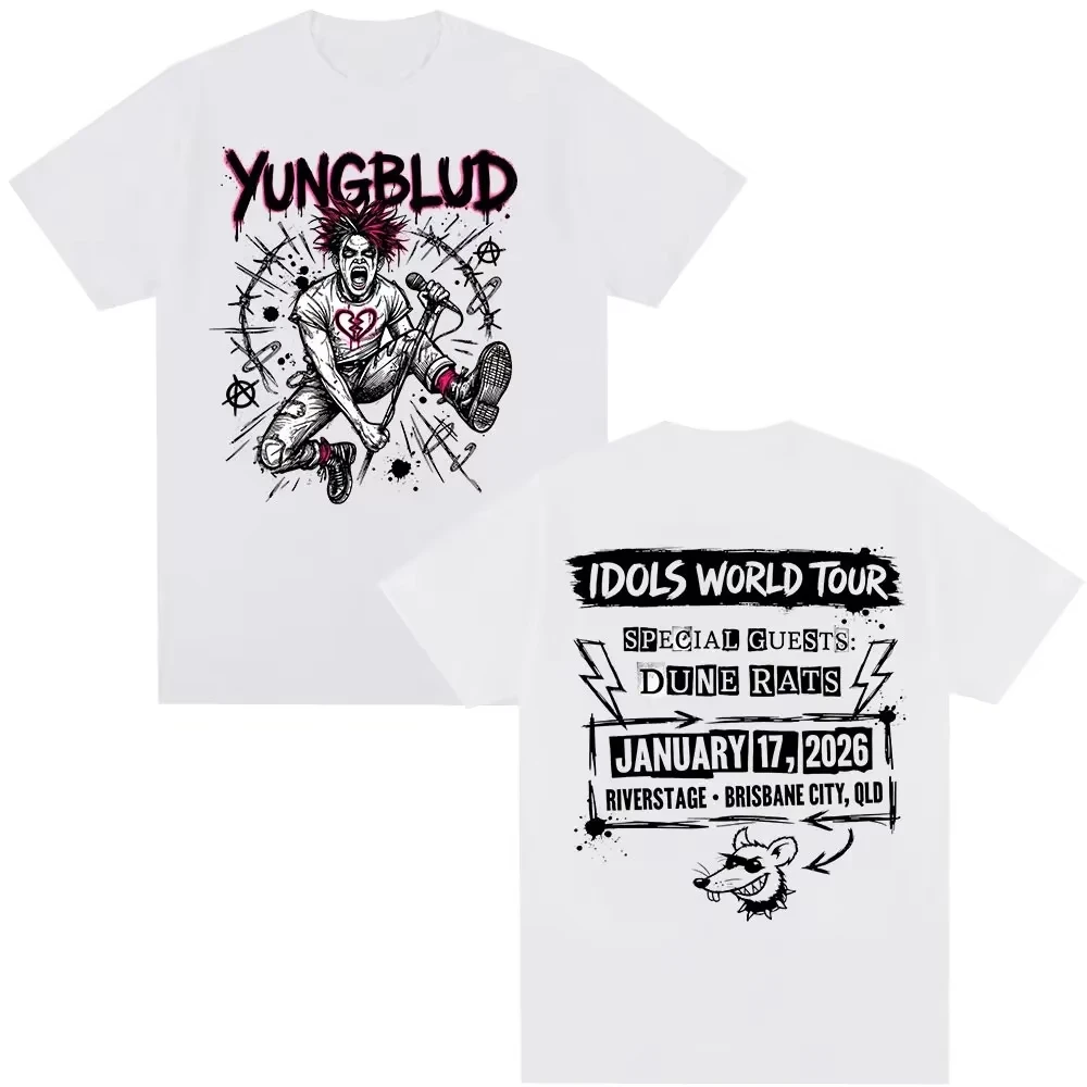 Yungblud IDOLS World Tour 2026 Merch Mens Fashion Short Sleeve Women And Men T-Shirt