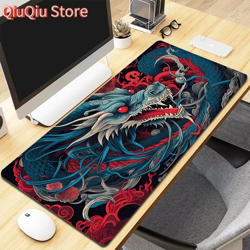 Large Game Mouse Pad Hot XXL Japanese Style Mousepad Gamer Foldable & Scratch-Proof Gaming Deskmat Keyboard Pads Desk Mat