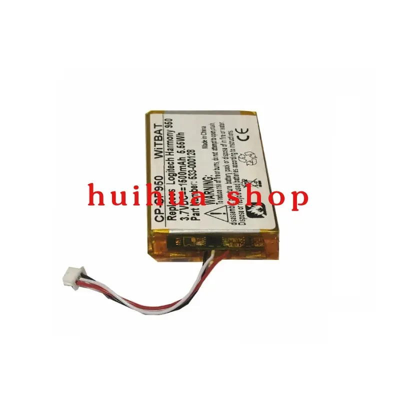 Remote Control Battery 3.7V/1500mAh 533-000128 623158 for Logitech 915-000257 915-000260 Elite Harmony 950 JM