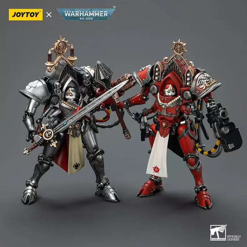 【Originale】JOYTOY Warhammer 40K 1/18 Action Figure Adepta Sororitas Ordine del Argent Shroud Paragon Warsuit Merewal & Collaen