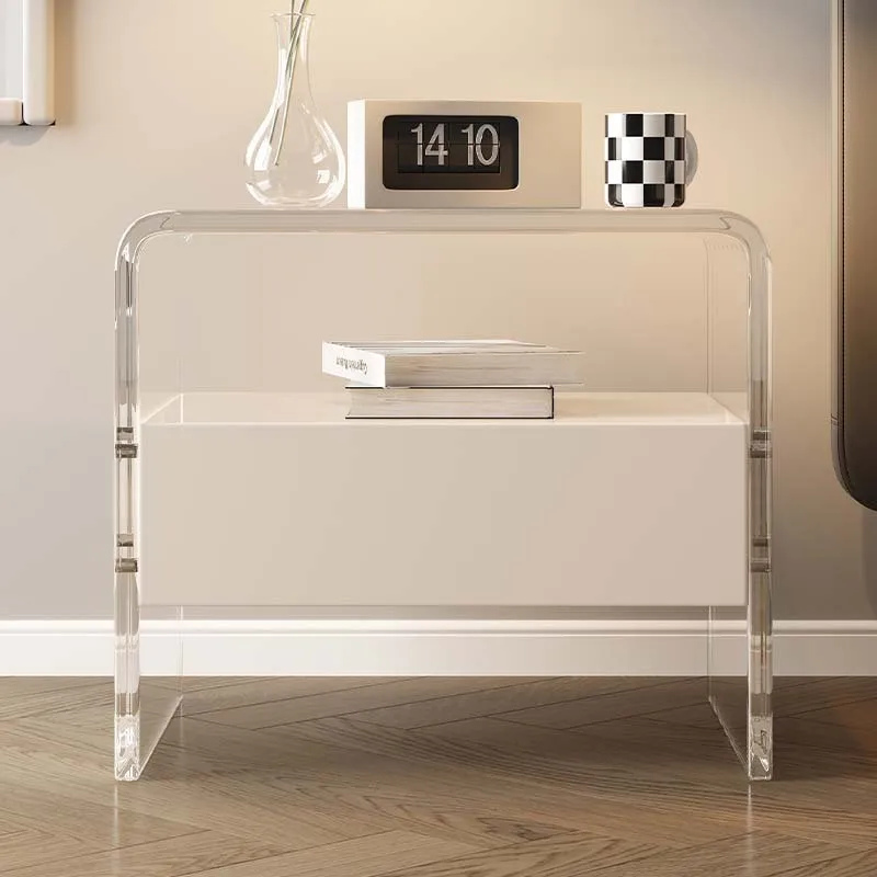 

White Nordic Coffee Nightstands Storage Filing Mdf Drawers Nightstands Multifunctional Mesillas De Noches Home Furniture ZY50CT