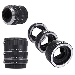 Lens Adapter Mount Auto Focus Macro Extension Tube Adapter Ring for Canon EF EF-S Mount Extender Kit Camera Lens Extension Ring