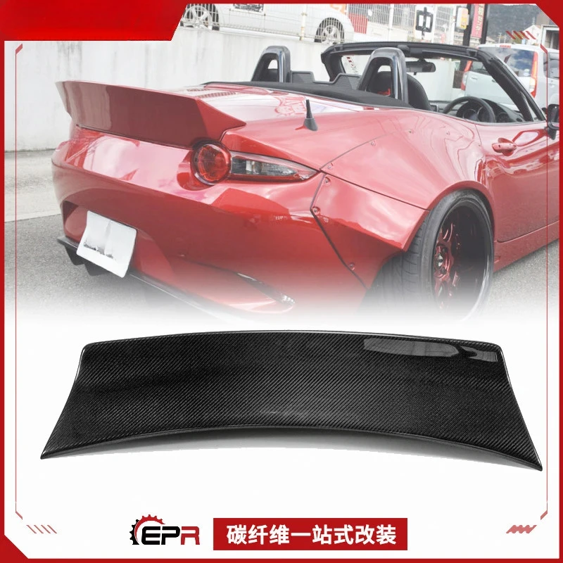 For Mazda MX5 ND RF Carbon Fiber EPA Style Rear Fixed Spoiler Wing