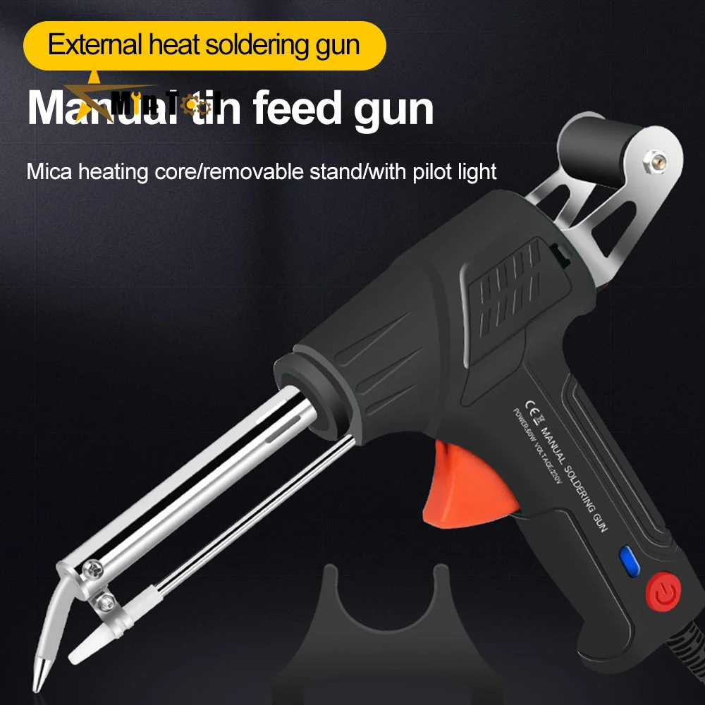 EU/US 60W Soldering Iron Automatic Welding Send Tin Gun Desolder Pump for Circuit Board Repair DIY Solder Hand Tool