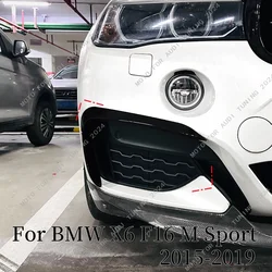 MP Style Wind Knife BodyKit for BMW X6 F16 M Sport 2015-2019 Front Bumper Side Spoiler Lip Splitter Diffuser Tuning Accessories