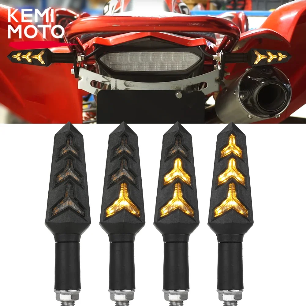 

KEMIMOTO ATV LED Turn Signal Kit for Universal Motorcycle Lights Compatible with Yamaha Raptor 700 700R YFZ450 YFZ450R for BMW