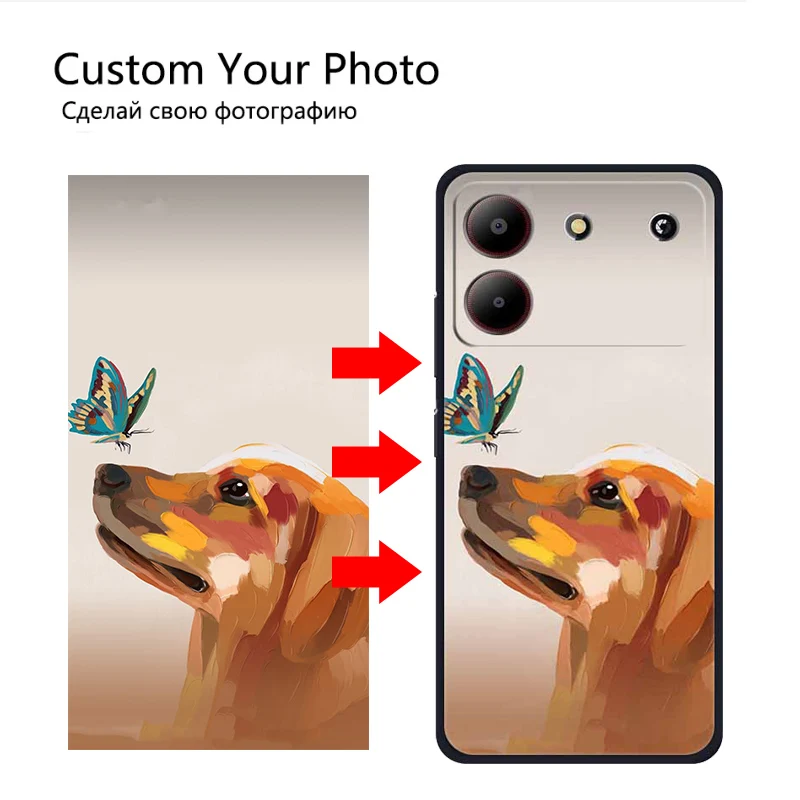 DIY Customized Photo Phone Cases For ZTE Blade A54 A34 A33S A52 A7S 2020 Silicone Cover Design DIY Picture Image Name Text Funda