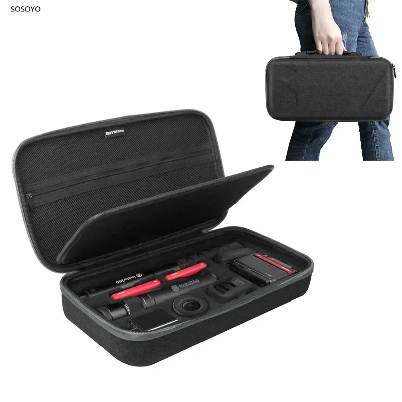 Чехол для переноски, сумка для хранения, противоударный защитный корпус, портативная коробка Bullet Time для Insta360 ONE R, аксессуары для экшн-камеры