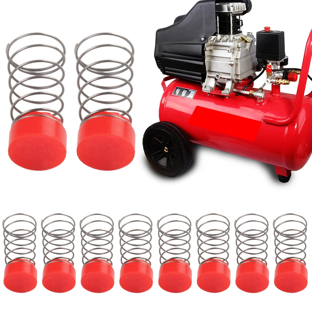 Ressort de coussinets d'étanchéité en caoutchouc, pièces de compresseur d'air, protection des pieds, degré de haute température, noyau de assujetrouge, 10 pièces