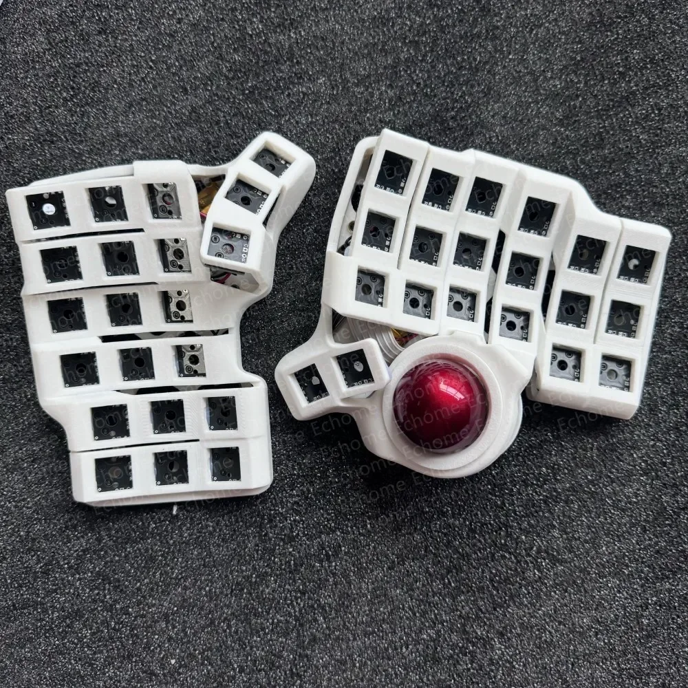 Charybdis Mini Split Keyboard Kit 3x6 Custom Wireless Dual Mode Trackball Hotswap TBK Mini Split Mechanical Keyboard Accessories