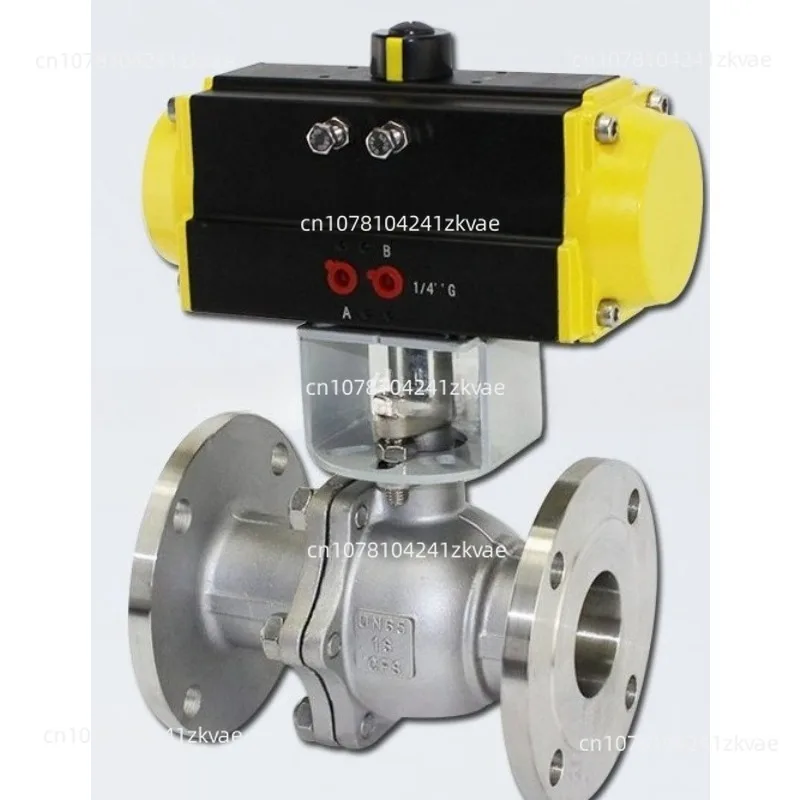 

Пневматический шаровой кран, двухсекционный клапан, переключающий клапан из нержавеющей стали Q641F, герметичный, полный диаметр