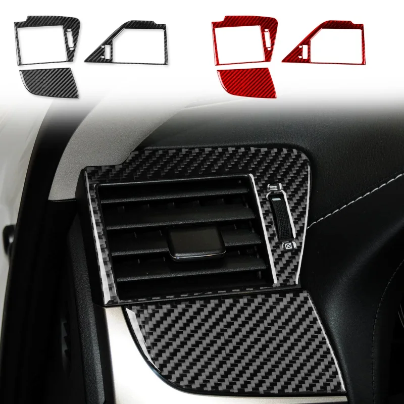 Carbon Fiber Air Vents Decoration Frame Trim Cover Accessories Car Sticker For Lexus GS 2012 2013 2014 2015 2016 2017 2018 -2021