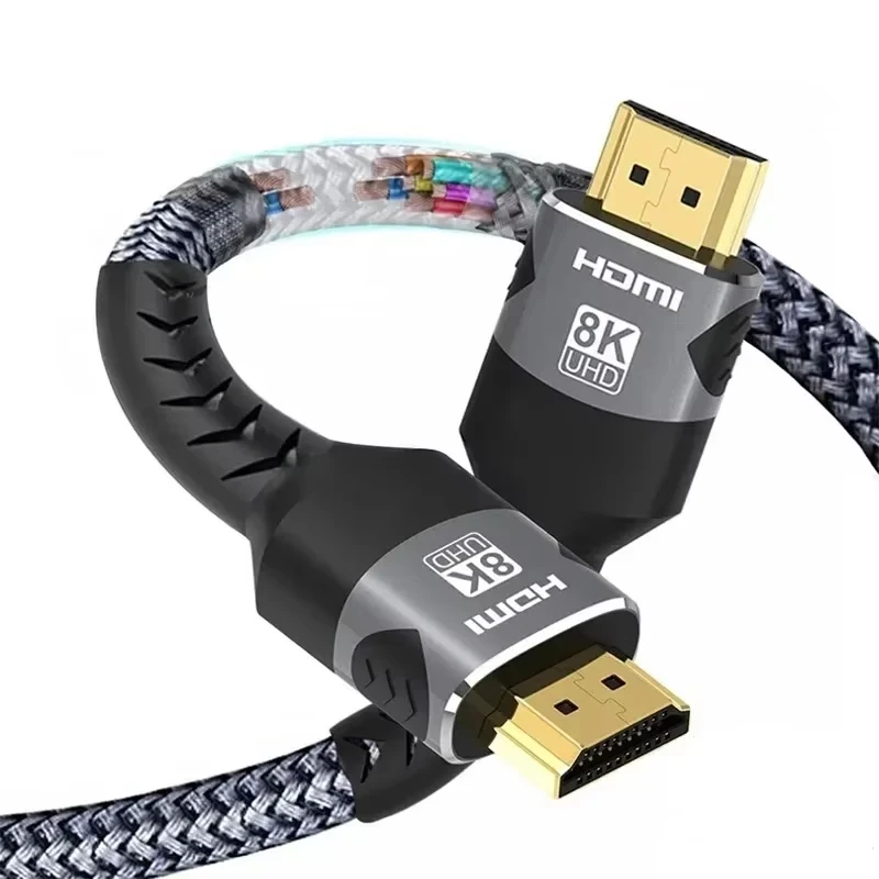 8K HDMI-Compatible Cable 4K@120Hz 8K@60Hz Cable 48Gbps Adapter For RTX 3080 eARC HDR Video Cable PC Laptop TV box PS5
