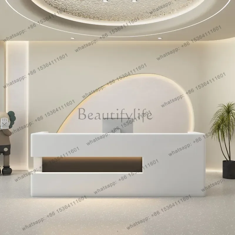 Best Sellers Creative Clothing Store Reception Desks Modern Simple Company Reception Desks Office Furniture Sportello Di Ricevim