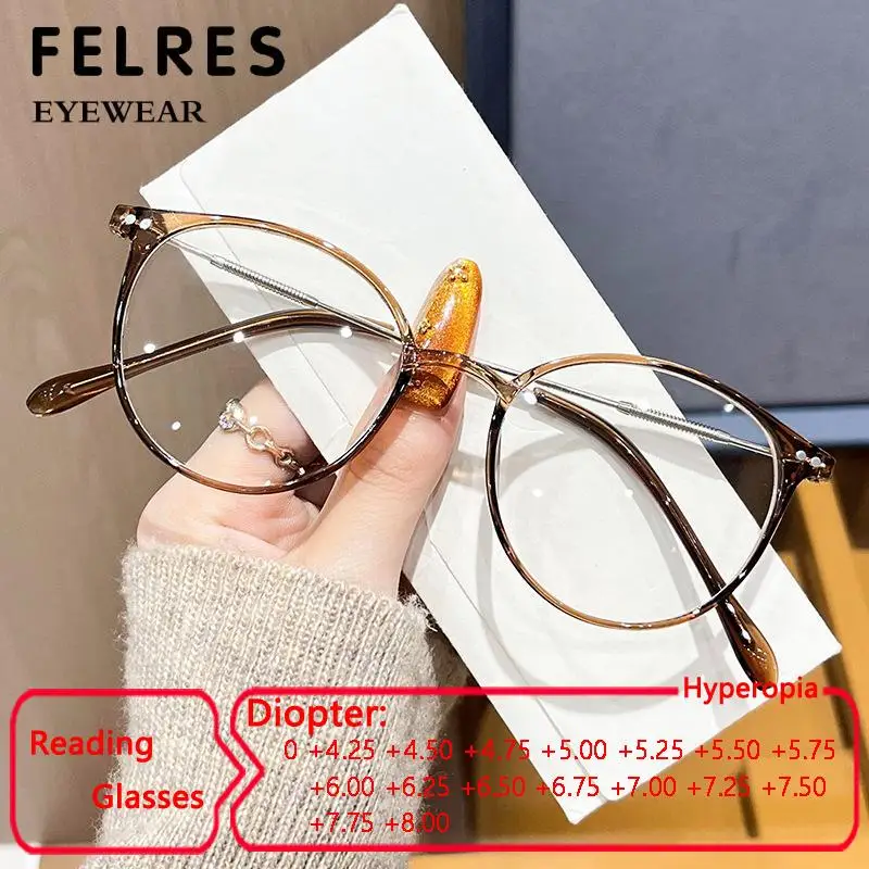 

Simple Anti Blue Light Reading Glasses Men High Strength +5.0 6.0 7.0 +8.0 Presbyopic Eyewear Women High-Definition Readers
