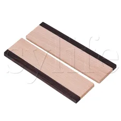 2 x Maple Wood and Ebony Spider Bridge Blank Saddle for Dobro Guitar